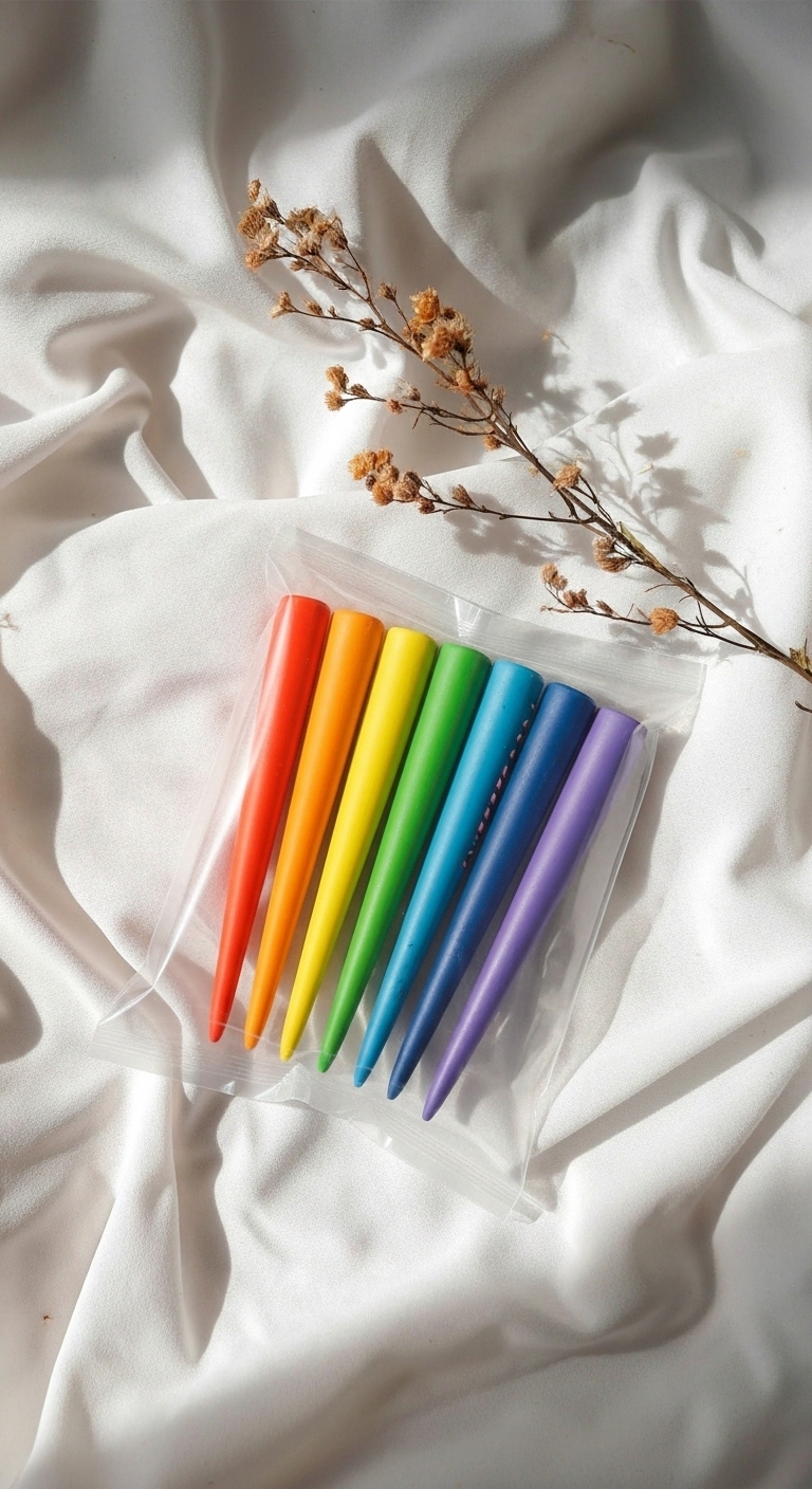 Kit Chakras – 7 Cones Coloridos com Óleos Essenciais